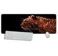 Non-slip mouse pad keyboard pad with custom animal design, rubber and cloth build, 300x600x2mm size option