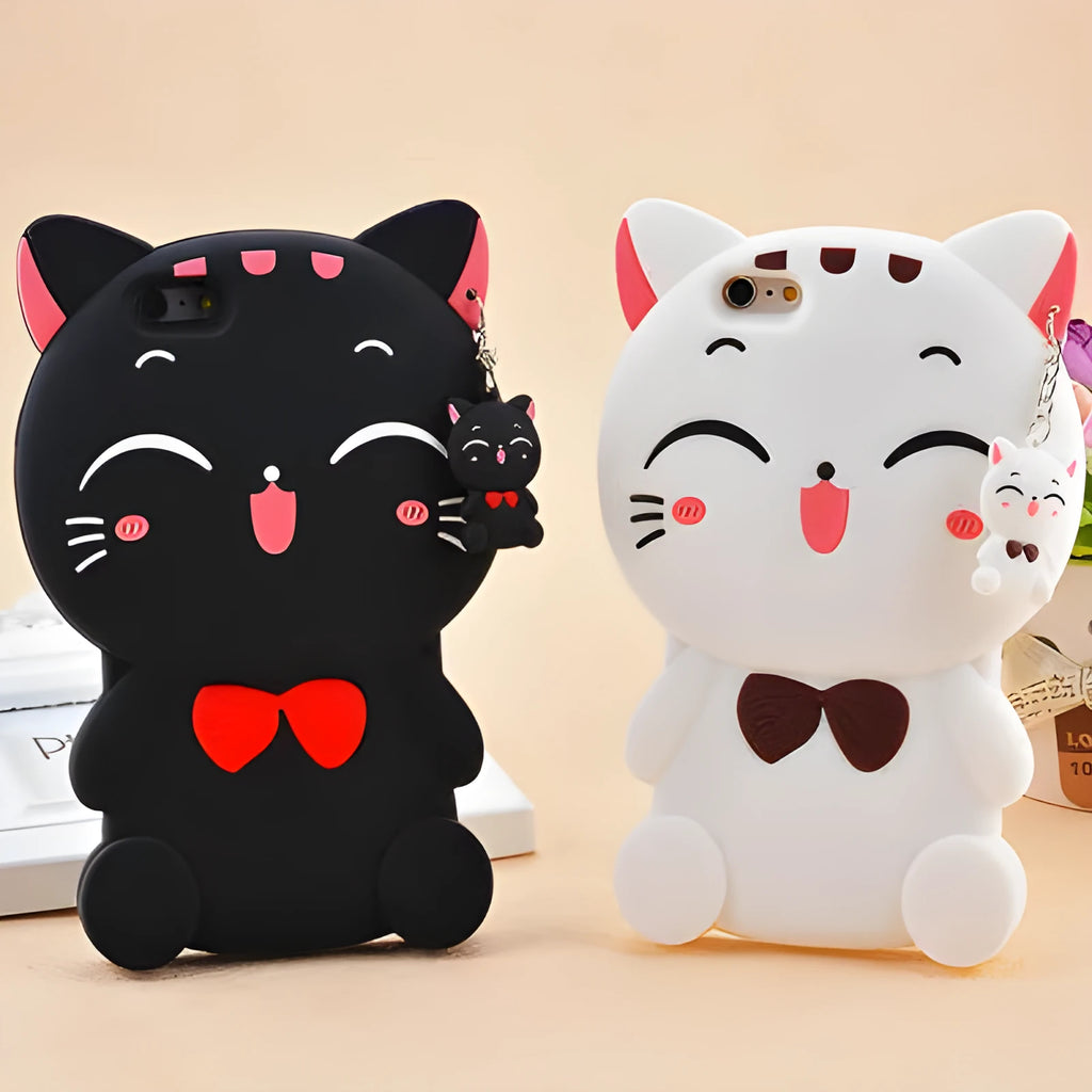 Soft silicone phone case with edge-proof design for iPhone and Samsung models.