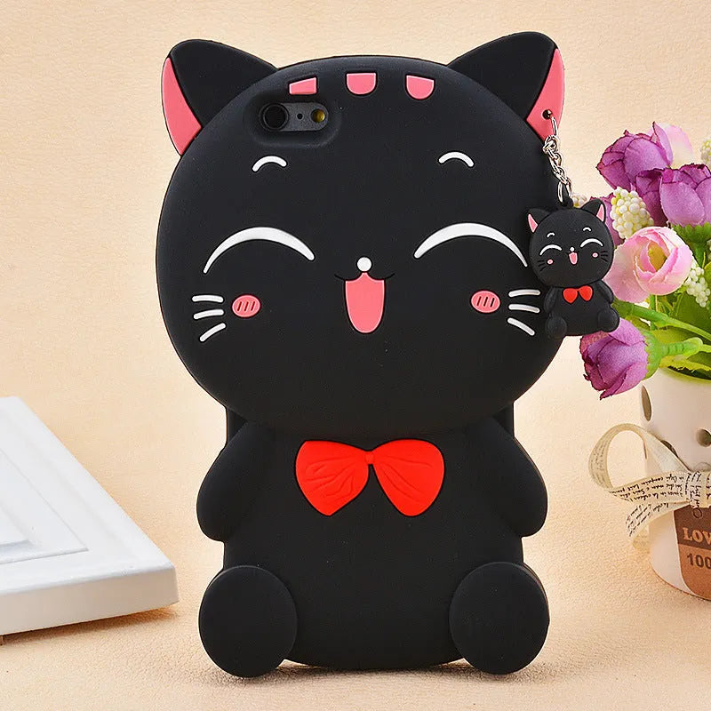 Soft silicone phone case with edge-proof design for iPhone and Samsung models.