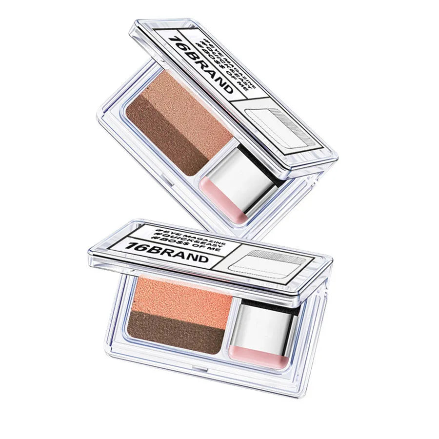 LAIKOU Double Color Eye Shadow Makeup Palette with two coordinated shades waterproof full size 3g