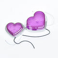 Heart-shaped red LED automotive sidelight mounted on car fender
