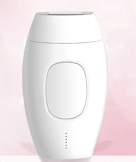 Black laser hair removal device with quartz lamp and skin identification sensor for home use on body and face