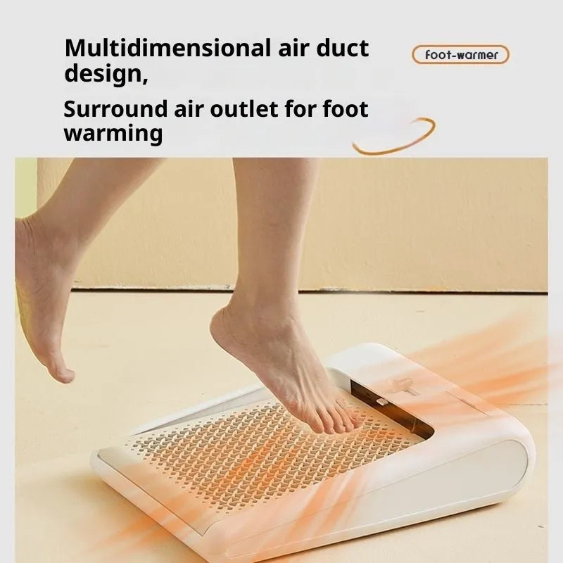 Smart Frog USB foot warmer and shoe dryer in warm white colour with mechanical button