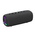 Outdoor portable wireless Bluetooth speaker in gray with cloth grille and button controls, 4000mAH battery