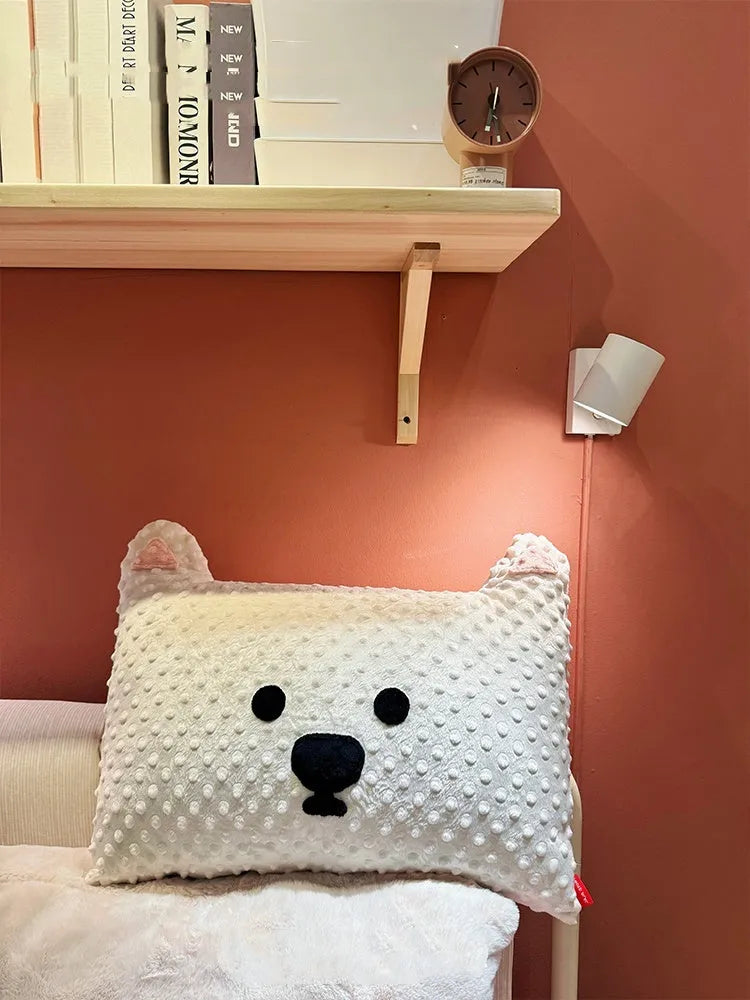 West Highland puppy pillow cushion measuring 50x35cm in grey and white colour options