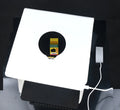 30cm studio LED light box for product photography with two EVA cloths, black and white backgrounds
