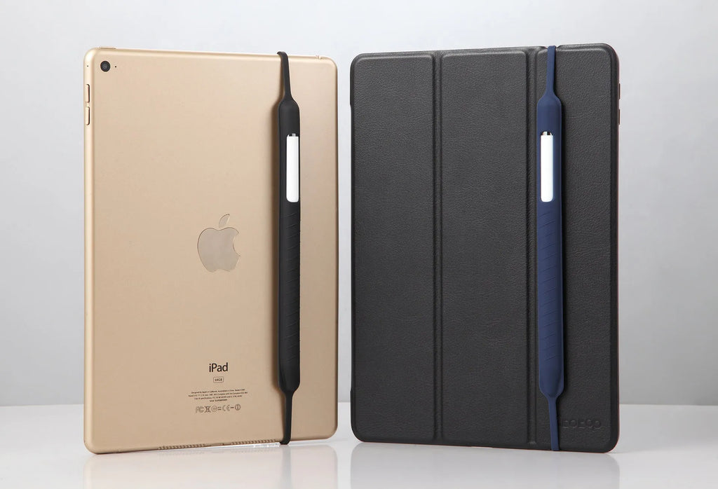 Silicone snap on pen case for Apple Pencil 1st and 2nd generation in black, gray, white Nordic style