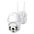 White plastic hemispherical 4G indoor security camera with 1080P resolution and 3.6mm lens