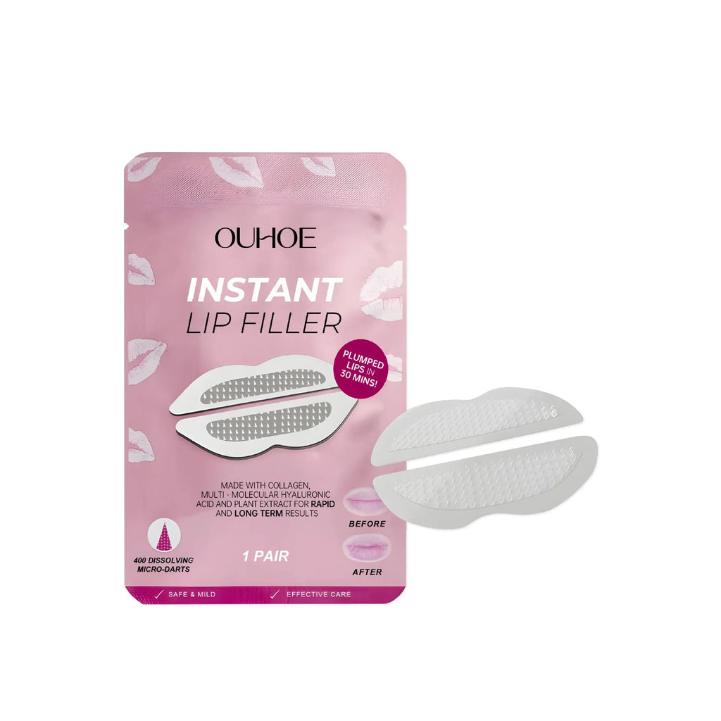 Silicone lip nursing adhesive bandage pair with care paste, dimensions 8cm x 12cm