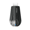 Black wireless screen player device for connecting smartphones to TVs via HDMI