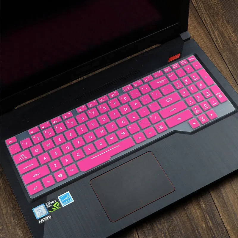 ASUS Flight laptop keyboard protective film cover in various colour options.