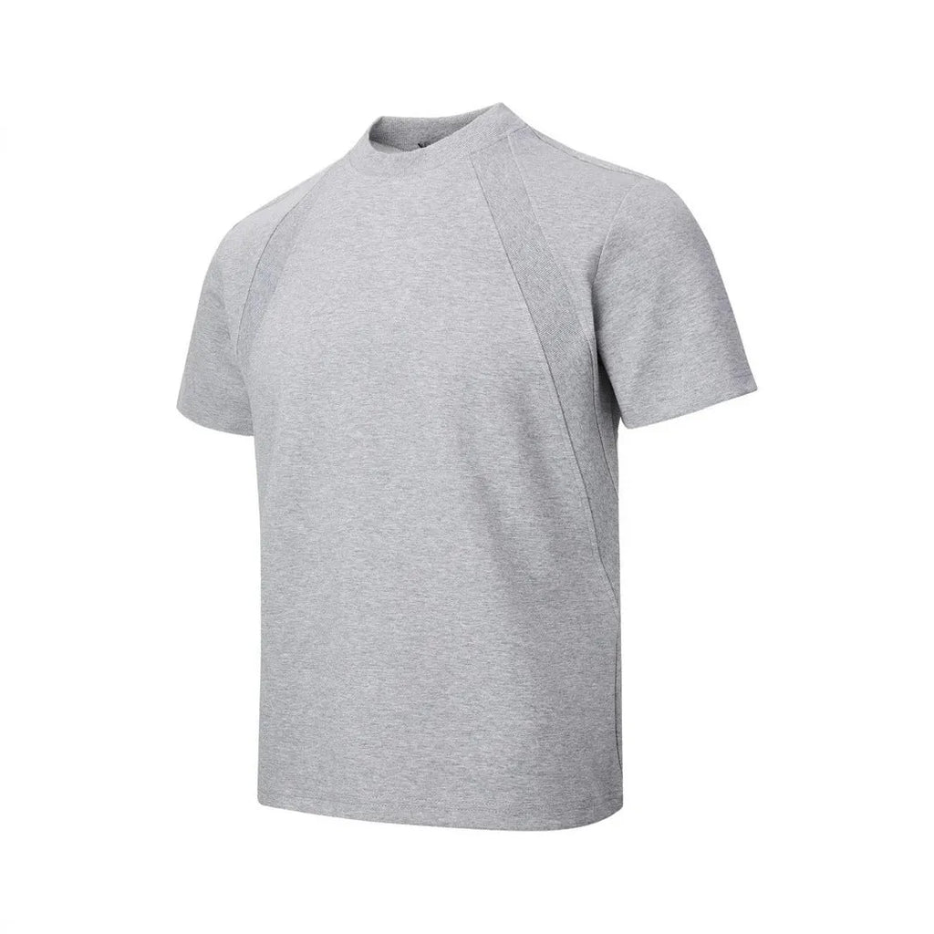Loose fit short sleeve casual top in black, grey or white.