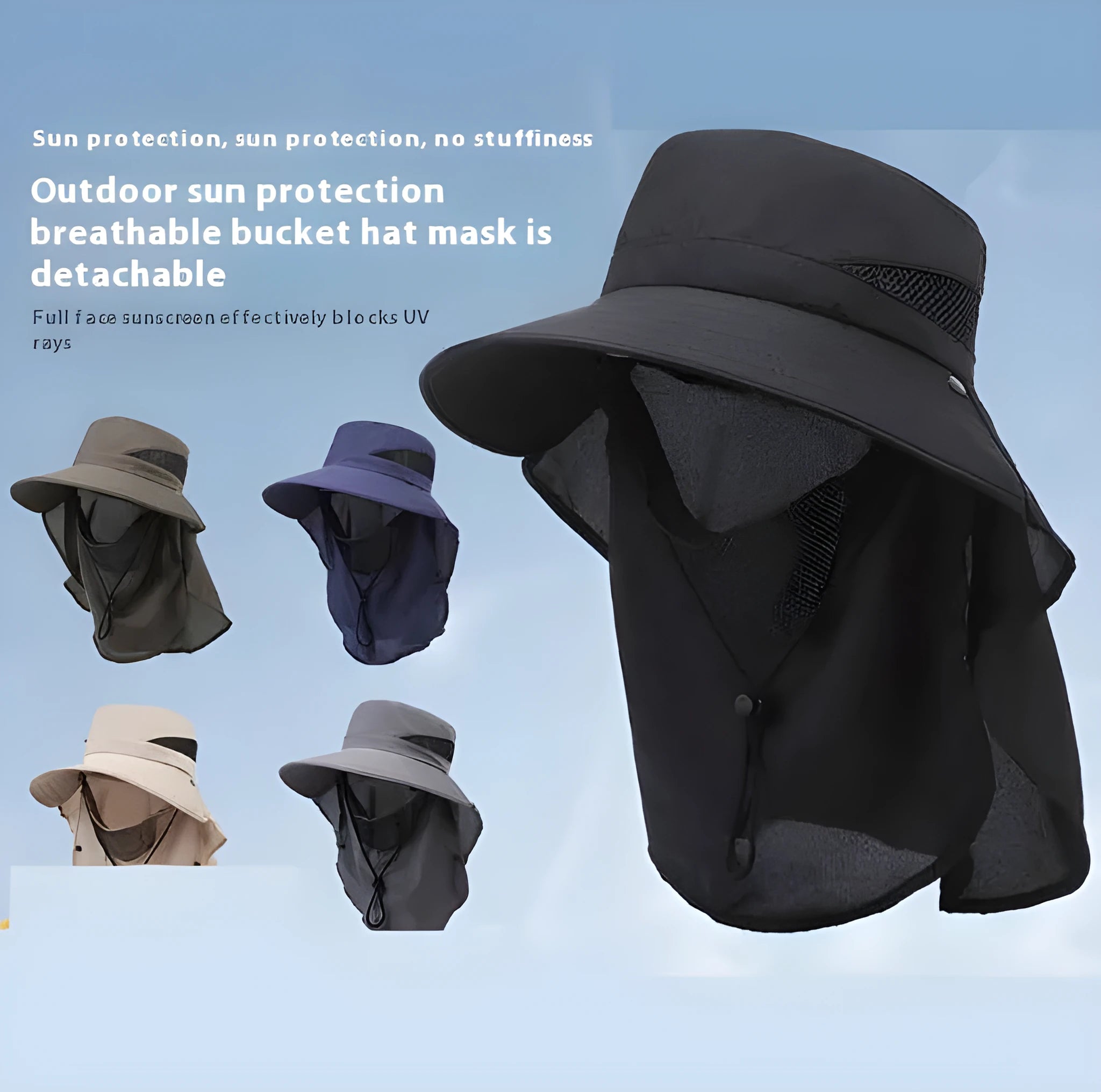 Men's army green wide-brimmed fisherman hat with adjustable drawstring for sun protection outdoors.
