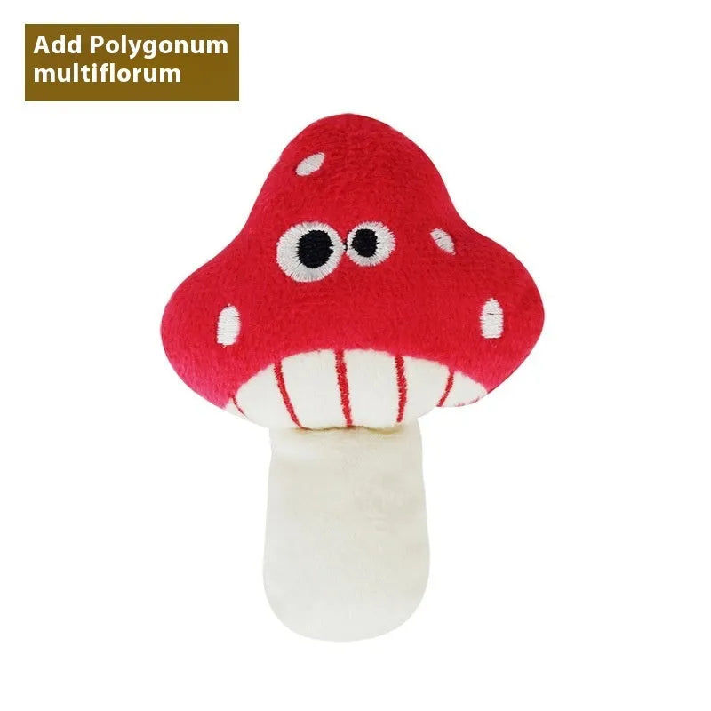 Tiantianmao polygonum multiflorum wooden cat toy with catnip plush in burrito shape