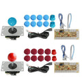 USB arcade joystick kit with Sanhe micro rocker, chip board, 30mm and 24mm card buttons