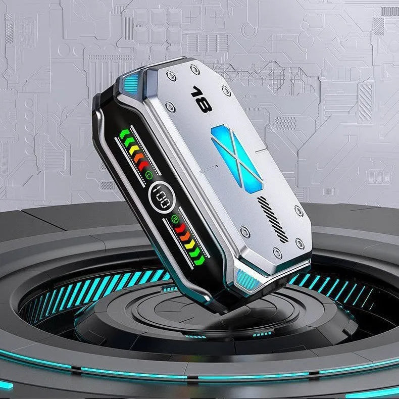 Touch true wireless low delay Bluetooth headset with digital display in M43 E-sports silver