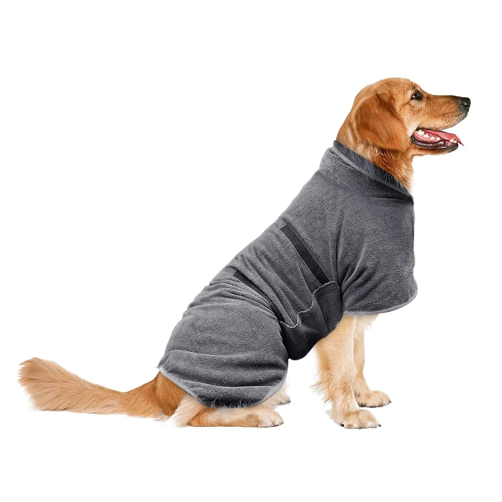 Nylon pet bath robe towel for dogs and cats in multiple sizes and colours