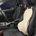 Memory cotton car lumbar support cushion in solid colour options for universal automotive seating