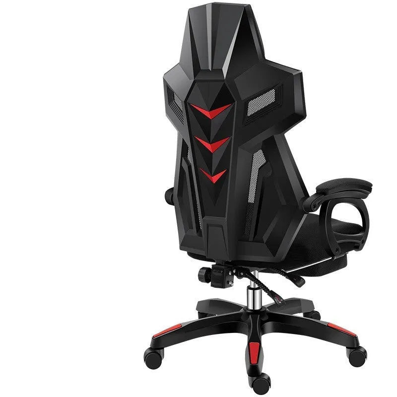 Ergonomic mesh office swivel chair with reclinable backrest, PP frame, and latex sponge cushion