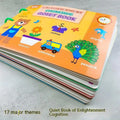 Montessori quiet book material package 28.5x21cm with 17 theme cognitive pages for ages 3 to 9