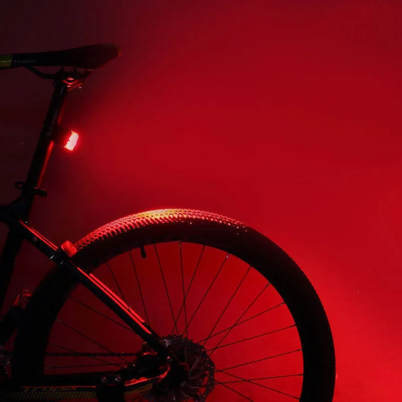 Bicycle LED light smart brake version red colour seatpost mount broken wind clip