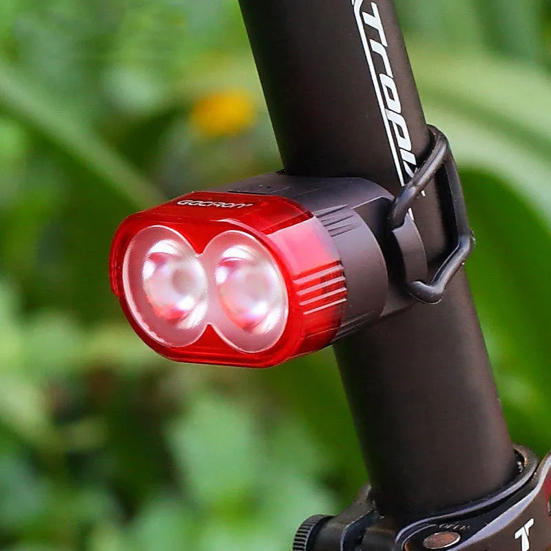 Bicycle LED light smart brake version red colour seatpost mount broken wind clip