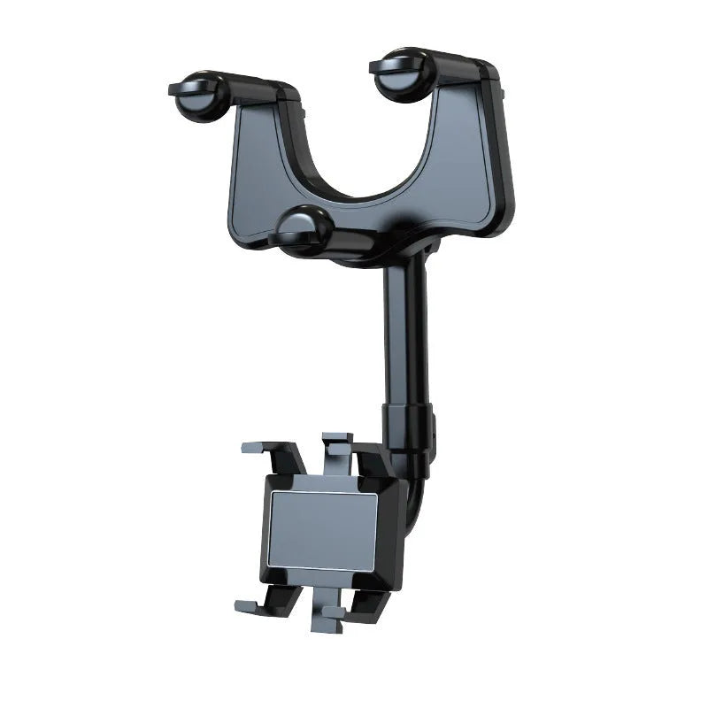 Adjustable rearview mirror navigation bracket showing left-right rotation mechanism
