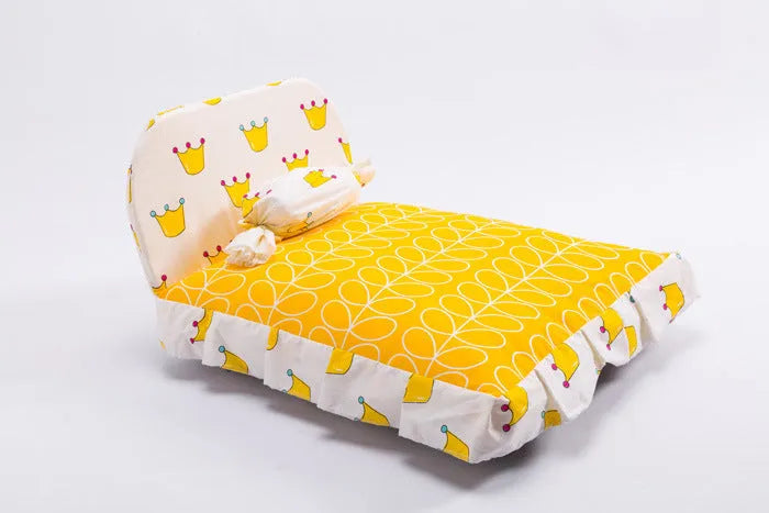 Candy shape pet house puppy bed in grey with cotton cloth surface and removable washable cover