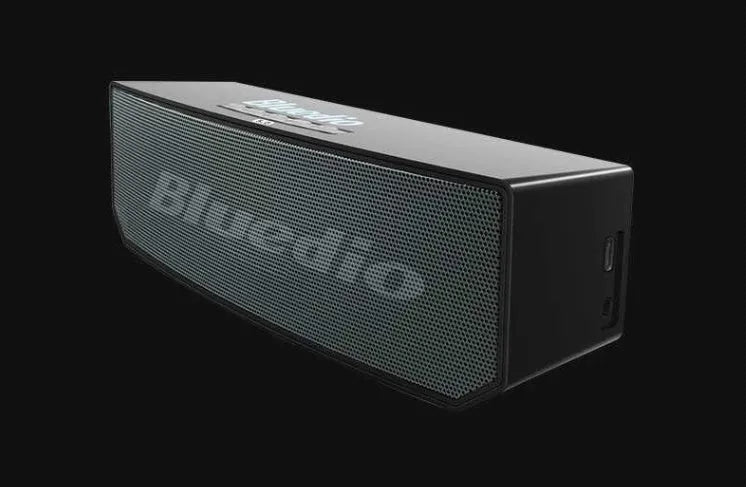 Black BS-6 cloud smart speaker showing compact rectangular design.