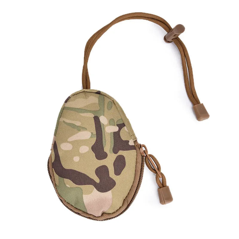 Outdoor multifunctional key bag in Oxford cloth with zipper closure measuring 13cm by 8cm