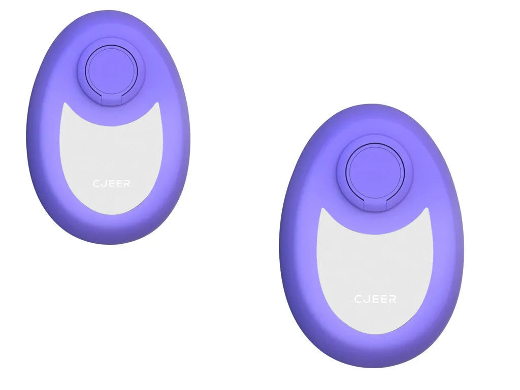 CJEER crystal hair removal device with nano-glass surface and metal finger ring in green purple black colours