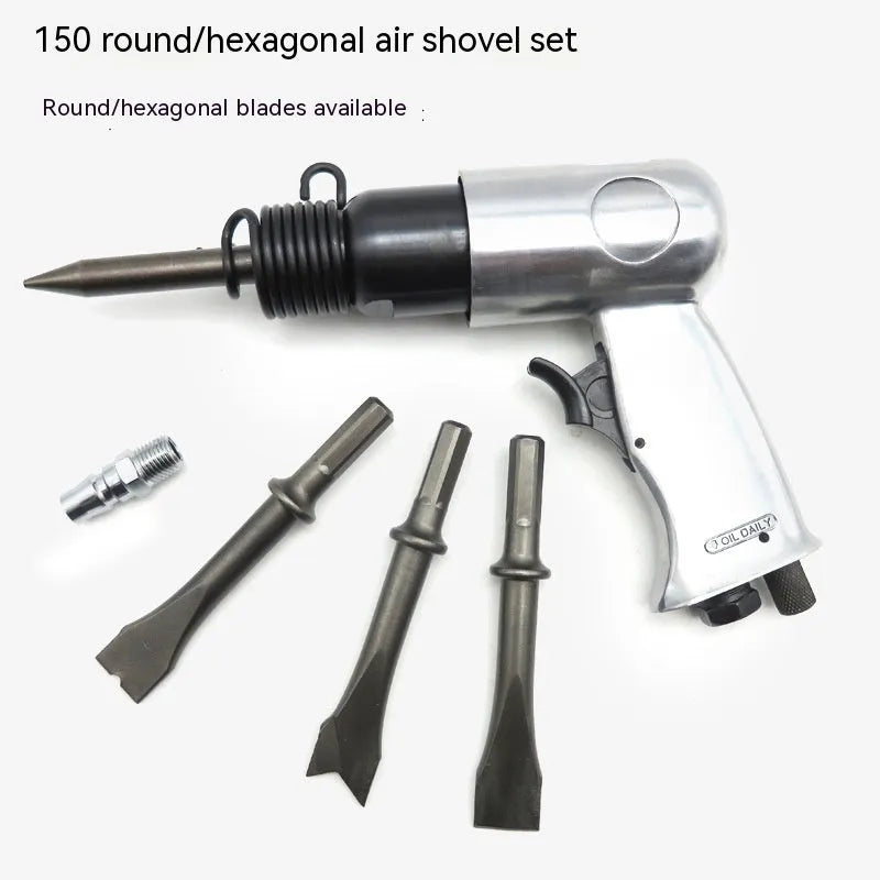 150mm pneumatic air hammer tool with hexagonal and round handle compatibility for automotive brake pad removal