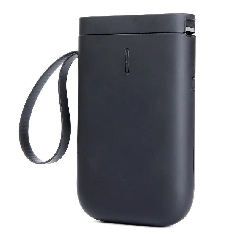 D11 Bluetooth thermal label printer with compact design showing dimensions and included accessories