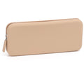 Silicone dustproof makeup brush storage bag in assorted colours showing compact size