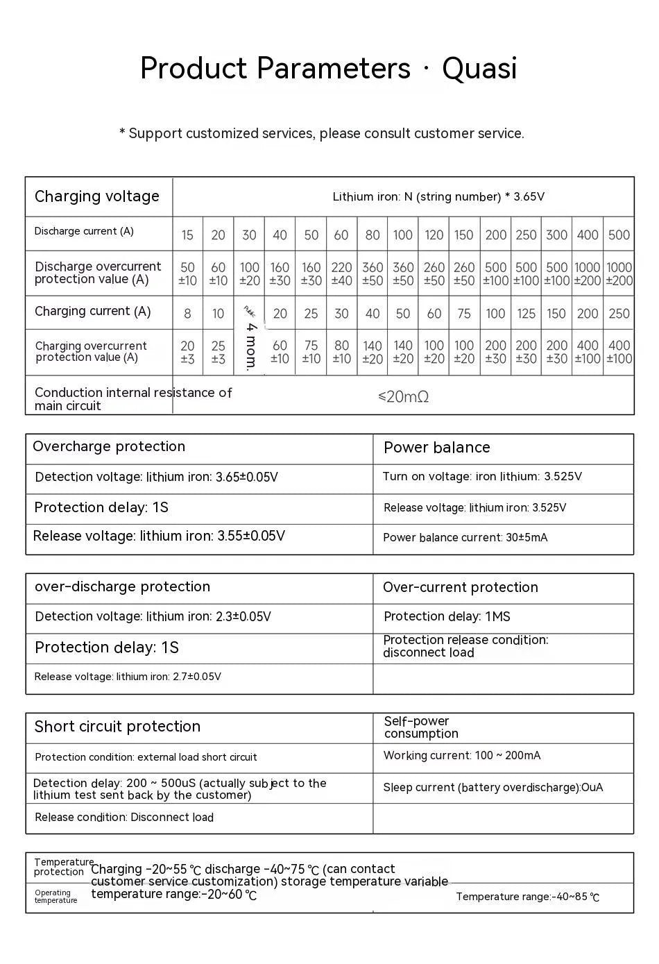Dali brand lithium iron phosphate battery protection board for 4S 12V systems