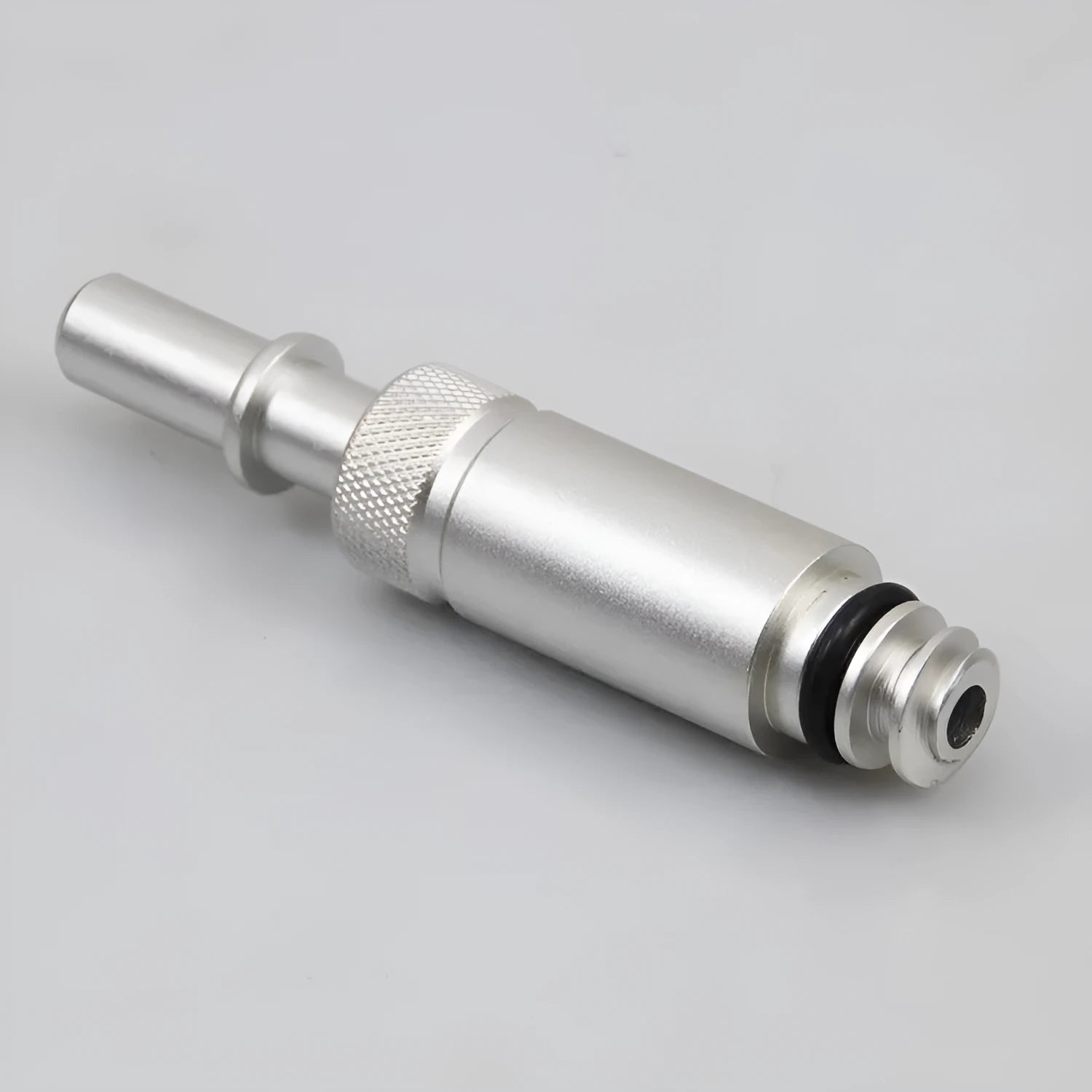 Silver metal transmission refueling joint adapter tool VAS6262-9.