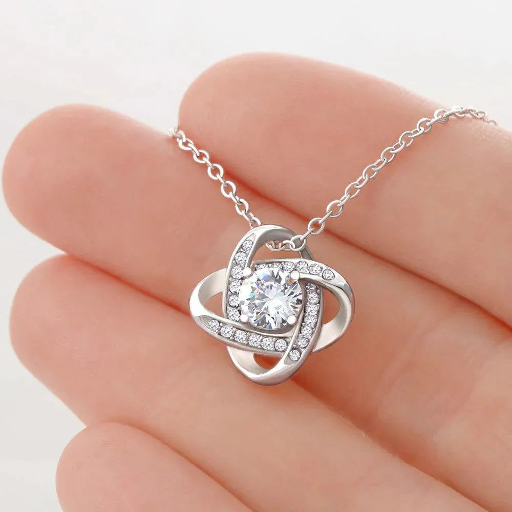 Silver metal four-leaf clover hollow jeweled pendant clavicle chain necklace