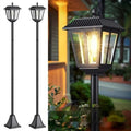Solar garden lamp hexagonal plastic outdoor lawn lamp landscape lighting 82CM
