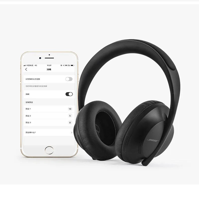 Wireless noise reduction Bluetooth headset in Black, Silver, or White Gold with 20 hour battery and fast charge