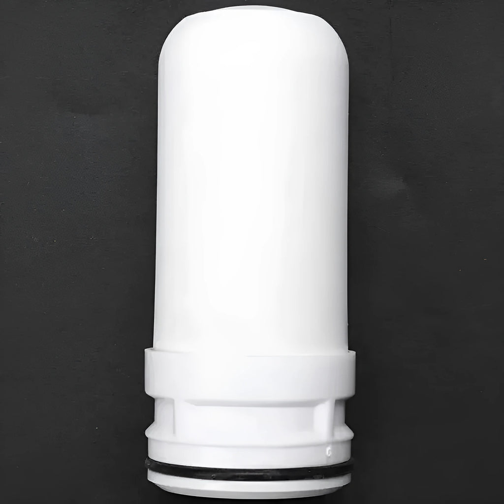 White diatom ceramic water filter element with 43x43x100mm dimensions for water purification systems