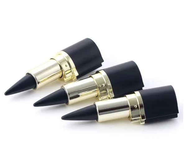 Waterproof black eyeliner pen with matte finish and soft pen core for smoky eye makeup
