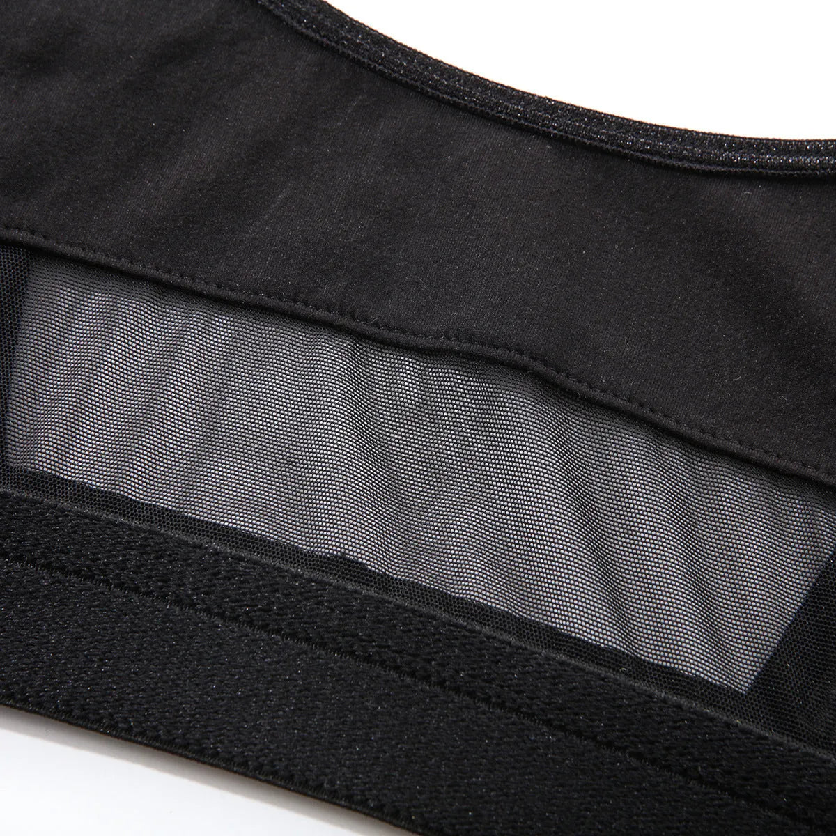 Black women's full cup bra and matching panties set with adjustable straps