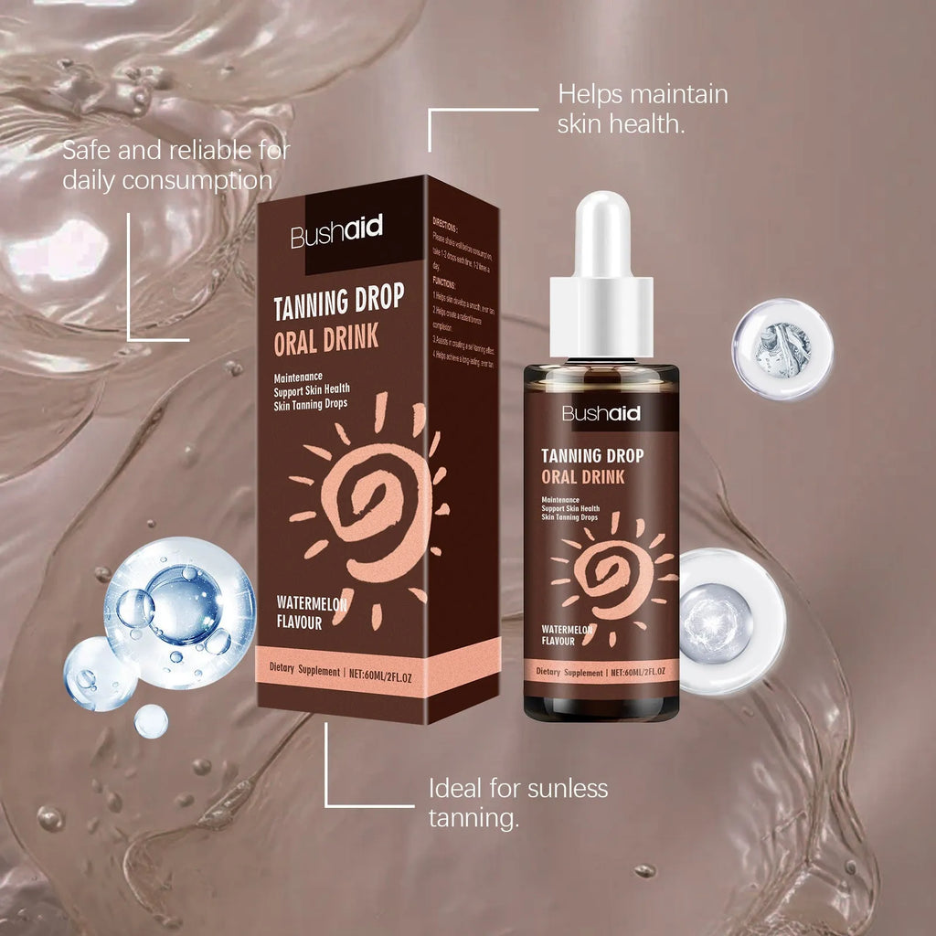 60ml sun tanning essence body care kit with compact 30x30x125mm container dimensions