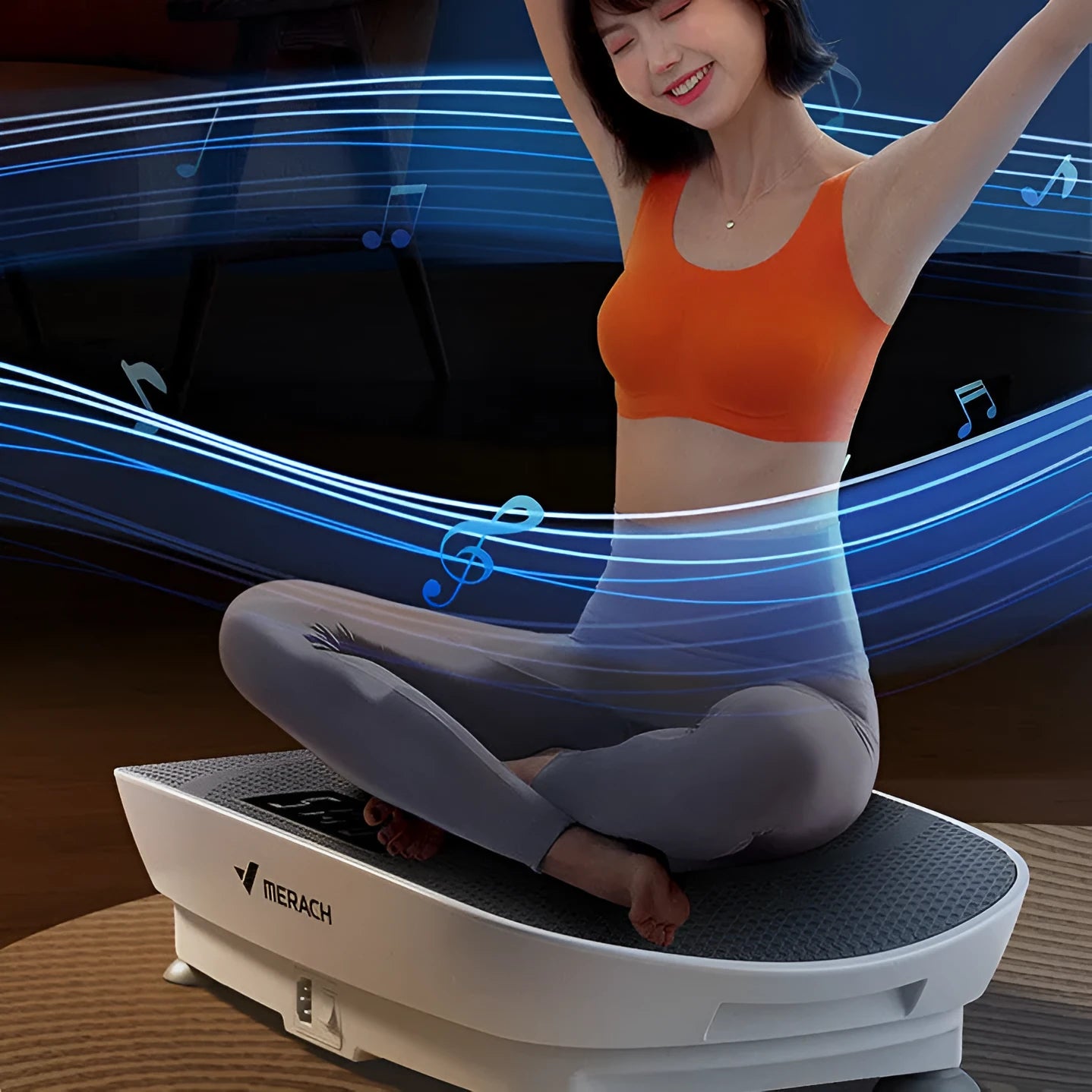 Grey portable power board with US electrical outlets measuring 58cm long