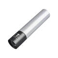 Black and silver aluminium red light therapy anti peeping mosquito repellent lamp with charging cable