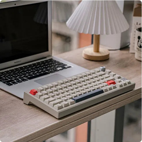 Chidu V75 CNC aluminum mechanical keyboard with frosted gray shaft and RGB lighting