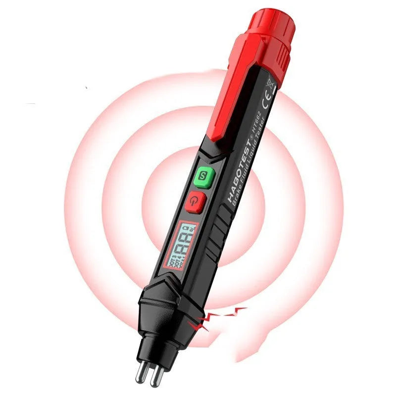 Digital brake fluid tester pen with display screen for automotive maintenance