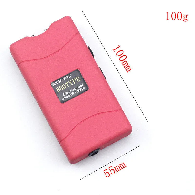 Female self-defence multi-function flashlight in seven colour options with LED torch and alarm functions