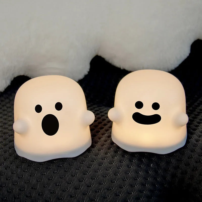 Silicone touch sensor night light for children's bedrooms with portable handheld design