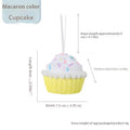 Foam Christmas pendant in macaron colours, Korean style, Ice Cream Cake shape, available in Blue Pink Yellow
